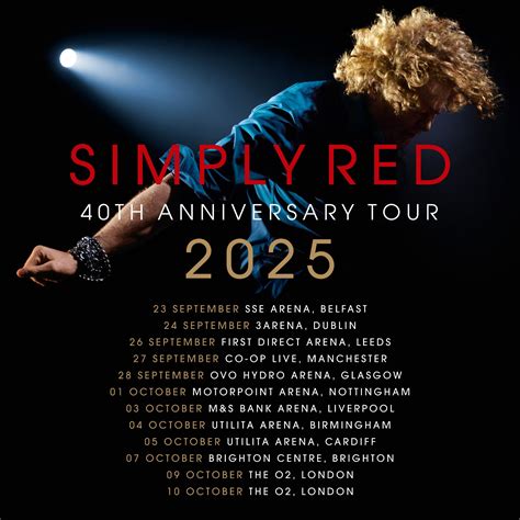 simply red tour dates 2025